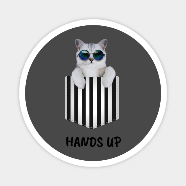 Hands up Magnet by Rc tees